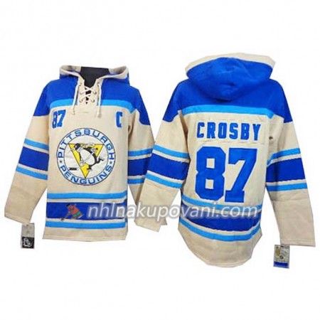 Pittsburgh Penguins Sidney Crosby 87 Cream Sawyer Mikiny Hooded - Pánské